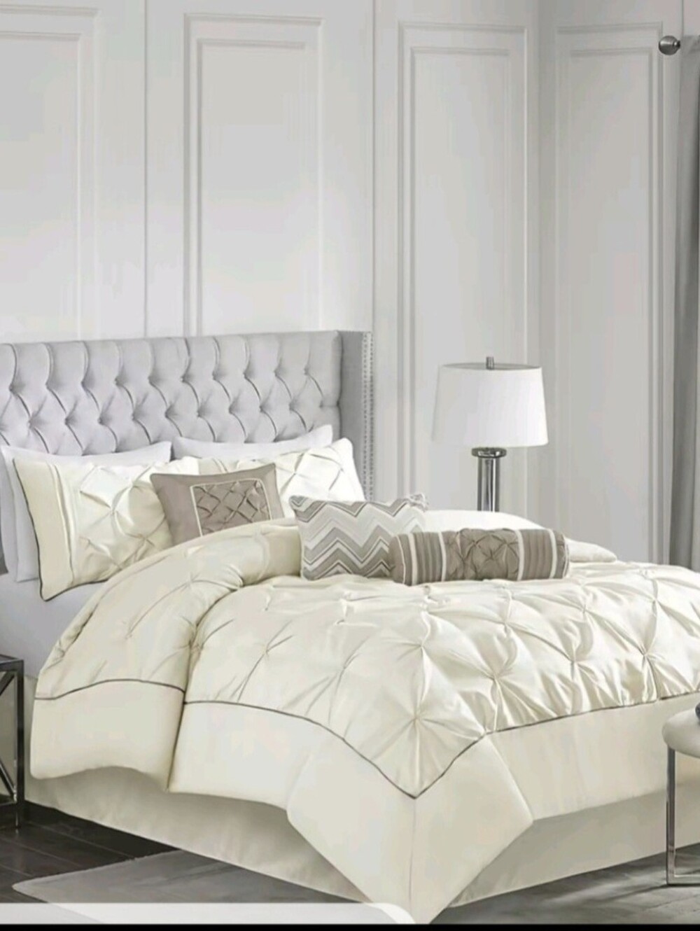 Madison Park Cream 7-Piece Comforter Set